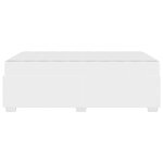 vidaXL Cadre de lit avec matelas Blanc 120 x 190 cm tissu