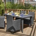 Allibert Chaises d'extérieur 2 Pièces Miami Graphite