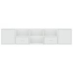 vidaXL Armoire d'angle blanc 200x40x45 cm bois d’ingénierie