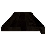 vidaXL Marches d'escalier 2 Pièces marron foncé 120x30x2 cm chêne massif