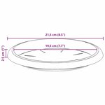 vidaXL Plateau à fleurs rond 6 Pièces Rouge brique Ø 21 5 x 2 5 cm