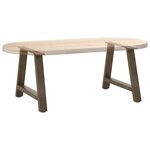 vidaXL Pieds de table basse en forme de A  2 pièces  60 x (42-43) cm  acier