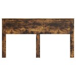 vidaXL Tête de lit Chêne fumé 200 cm Bois d'ingénierie