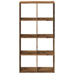 vidaXL Étagère séparatrice de pièce vieux bois 69 5x29x137 5 cm
