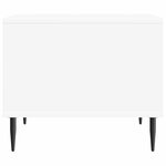 vidaXL Table basse Blanc 90 x 50 x 40 cm Bois d'ingénierie