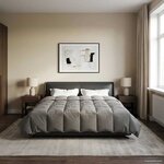vidaXL Duvet complet toute l'année Gris clair 200 x 200 cm Microfibre