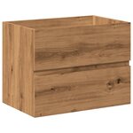 vidaXL Armoire lavabo avec bassin intégré chêne artisanal