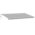 vidaXL Auvent rétractable automatique anthracite et blanc 600x350 cm