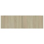 vidaXL Meuble TV Chêne sonoma 100x30x30 cm Bois d’ingénierie