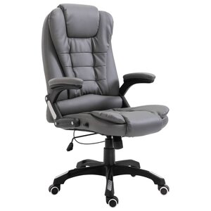 Chaise fauteuil siège de bureau informatique étude anthracite similicuir anthracite 02_0023982