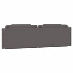vidaXL Coussin de tête de lit gris 180 cm similicuir