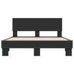 vidaXL Cadre de lit sans matelas noir 120x190 cm