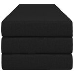 vidaXL Canapé-lit pliable 180 x 67 x 45 cm Noir