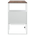 vidaXL Table d'appoint Blanc 55x36x59 5 cm Bois d'ingénierie