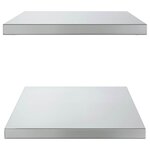 vidaXL Étagères murales 2 Pièces 75x40x3 cm argenté acier inoxydable