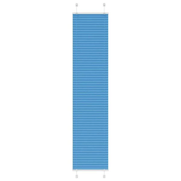 vidaXL Store plissé bleu 45x200 cm largeur du tissu 44 4 cm polyester