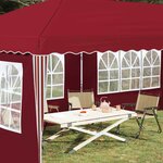 vidaXL Tente de fête pop-up 575 x 289 x 245 cm Bordeaux