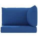 vidaXL Coussins de palette lot de 3 bleu tissu oxford