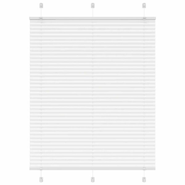 vidaXL Store plissé blanc 105x100cm largeur du tissu 104 4cm polyester