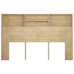 vidaXL Armoire de tête de lit chêne sonoma 160x19x103 5 cm
