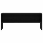 vidaXL Meuble TV chêne noir 100x40x40 cm bois d'ingénierie