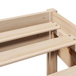 vidaXL Cadre de lit sans matelas 140x190 cm bois de pin massif