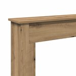 VidaXL Cadre de cheminée chêne artisanal 75x20x87 5 cm bois ingénierie