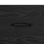 vidaXL Buffet Chêne noir 34 5 x 34 x 90 cm Bois d'ingénierie