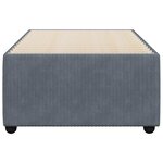 vidaXL Cadre de lit sans matelas gris foncé 100x200 cm velours