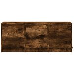 vidaXL Meuble TV avec LED chêne fumé 97x34x40 cm bois d'ingénierie