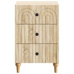 vidaXL Cabinet de chevet avec tiroir Chêne Sonoma 43 x 41 x 66 5 cm