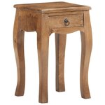 vidaXL Table de chevet 28x28x46 cm Bois de manguier massif