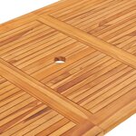 vidaXL Ensemble à manger d'extérieur pliable 9 Pièces Bois solide de teck