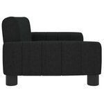 vidaXL Canapé pour enfants noir 70x45x30 cm tissu