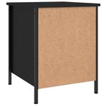 vidaXL Tables de chevet 2 Pièces noir 40x42x50 cm bois d’ingénierie