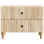 vidaXL Cabinet de chevet avec tiroir Chêne Sonoma 62 x 34 5 x 48 cm