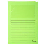 Paquet 100 Chemise à fenêtre FOREVER Vert Clair x 4 EXACOMPTA