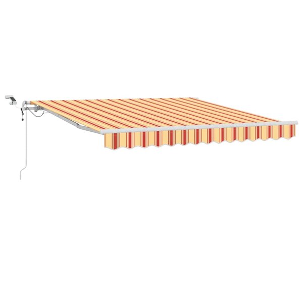 vidaXL Auvent rétractable Jaune et Orange 300 x 250 cm Polyester