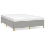 vidaXL Cadre de lit Gris clair 140x200 cm Tissu