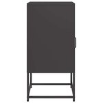 vidaXL Table de chevet noir 36x39x78 cm acier laminé à froid