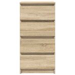 vidaXL Buffet chêne sonoma 37 5x35x76 cm bois d'ingénierie