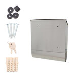 Rottner villa spezial set boîte aux lettres en acier inoxydable avec serrure à clé