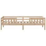 vidaXL Cadre de lit sans matelas 75x190 cm bois de pin massif