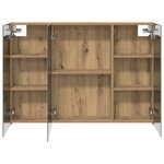 vidaXL Armoire Miroir de Salle de Bain Chêne artisan