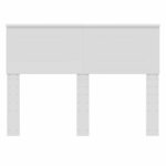 vidaXL Tête de lit avec tête de lit Blanc 120 cm Bois d'ingénierie