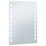 vidaXL Miroir mural à LED pour salle de bains 60x80 cm