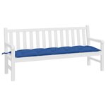 vidaXL Coussin de banc de jardin bleu royal 180x50x7 cm tissu oxford