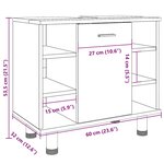 vidaXL Armoire de salle de bain chêne artisanal 60x32x53 5 cm