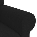 vidaXL Canapé Noir 95 x 82 x 80 cm tissu