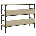 vidaXL Table console chêne sonoma 100x32x75 cm bois d'ingénierie